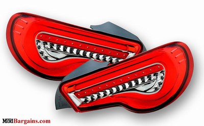 NEW Sequential Valenti LED Tail Lights Red with Chrome for 2012